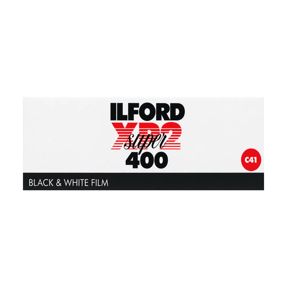 ILFORD XP2 Super 400 120 Black & White Film (C-41) — Single Roll