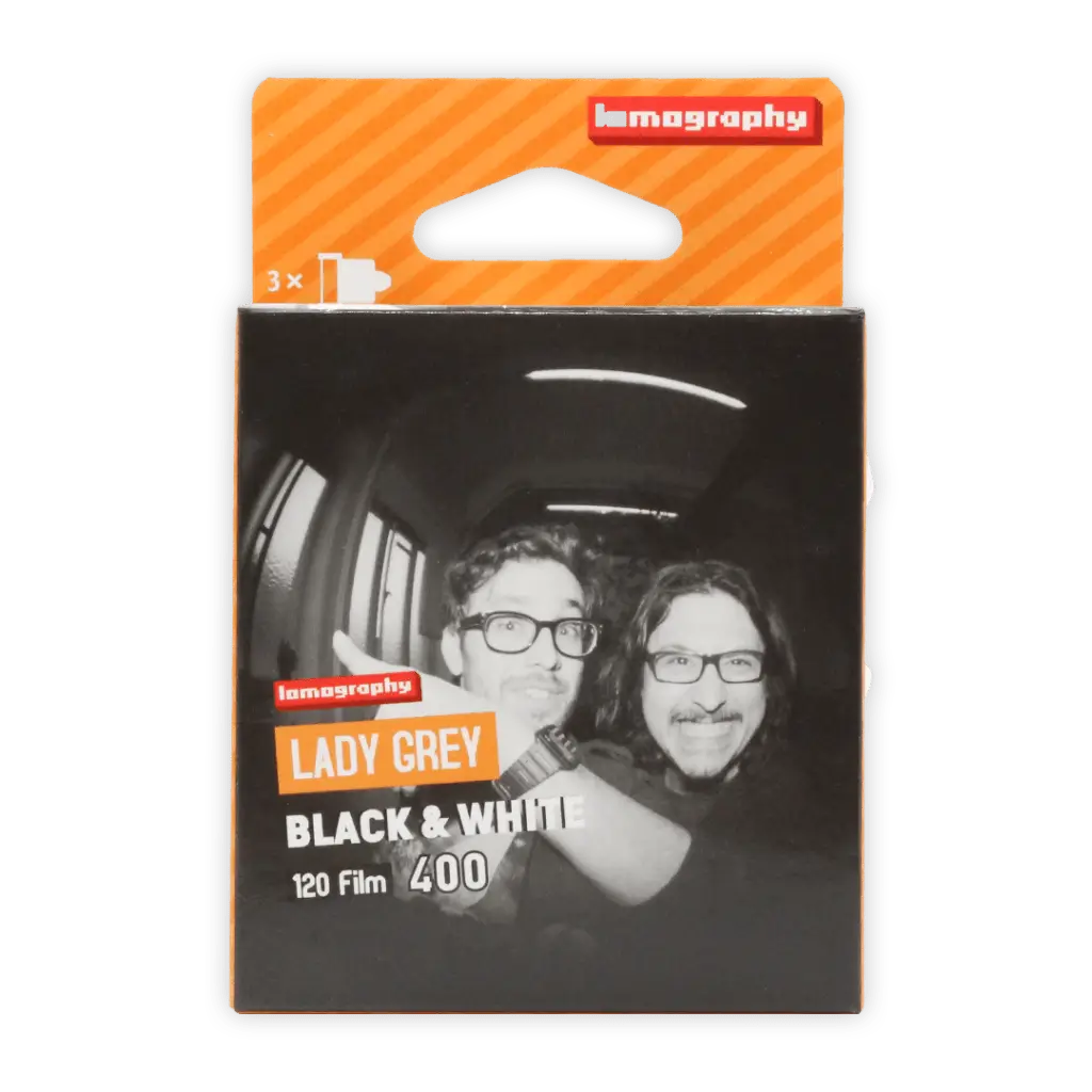 Lomography Lady Grey 400 120 Black & White Film — 3 Rolls