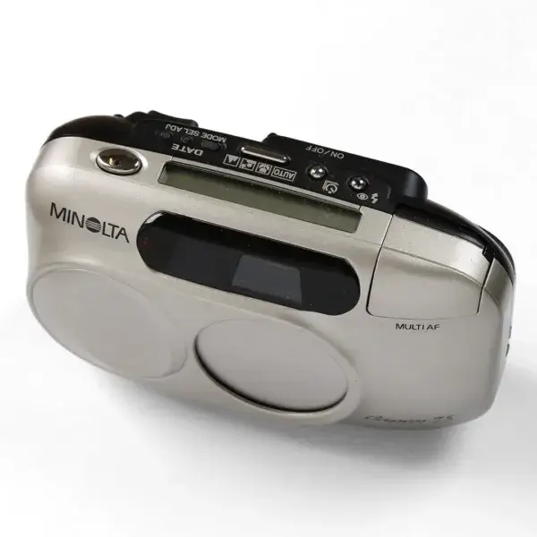 Minolta Capios 75 Point & Shoot 35mm Film Camera - Compact, reliable, and designed for exceptional photographic performance.