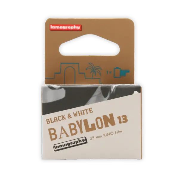Babylon Kino B&W Film ISO 13 - A roll of delicate black and white cine film, ideal for soft portraits and detailed scenes.