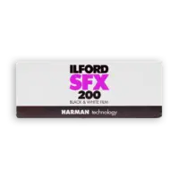 ilford SFX 200 b&w 120 medium format roll film