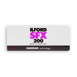 ilford SFX 200 b&w 120 medium format roll film