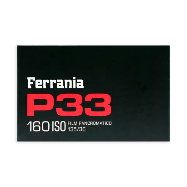 Ferrania P33 iso160 b&w 35mm film 36 exp