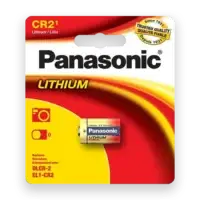 Panasonic CR2 Lithium Battery 1 pack, ideal for cameras, security systems, and small electronics