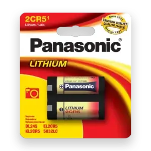 Panasonic 2CR5 6V Lithium Battery – 1 Pack