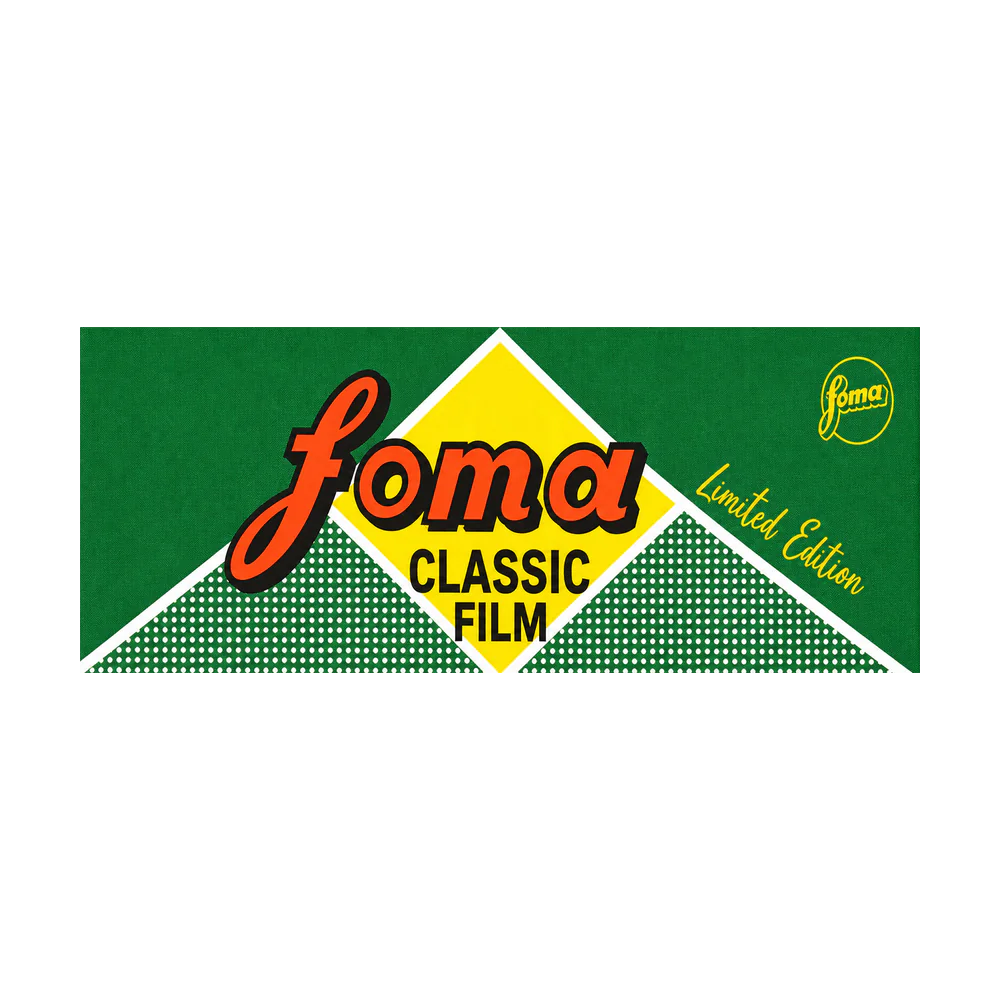 Foma Fomapan 100 Classic 120 Black & White Film — Limited Edition retro packaging