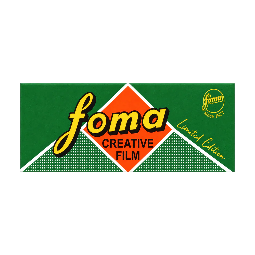 Foma Fomapan 200 Creative 120 Black & White Film — Limited Edition retro packaging
