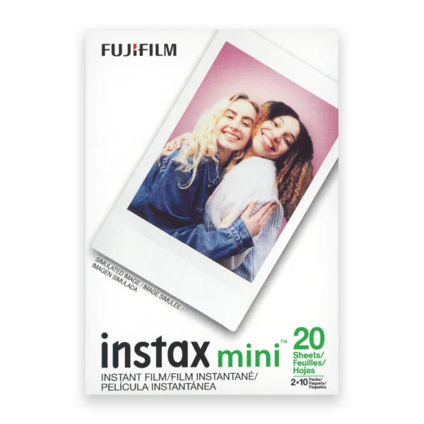 Fujifilm Instax Mini Film, White Twin Pack (20 Exposures)