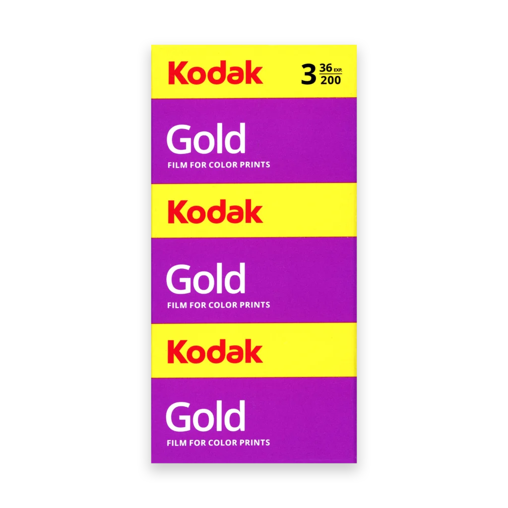 Kodak GOLD 200 Color Negative Film (35mm Roll Film, 36 Exposures, 3-Pack)