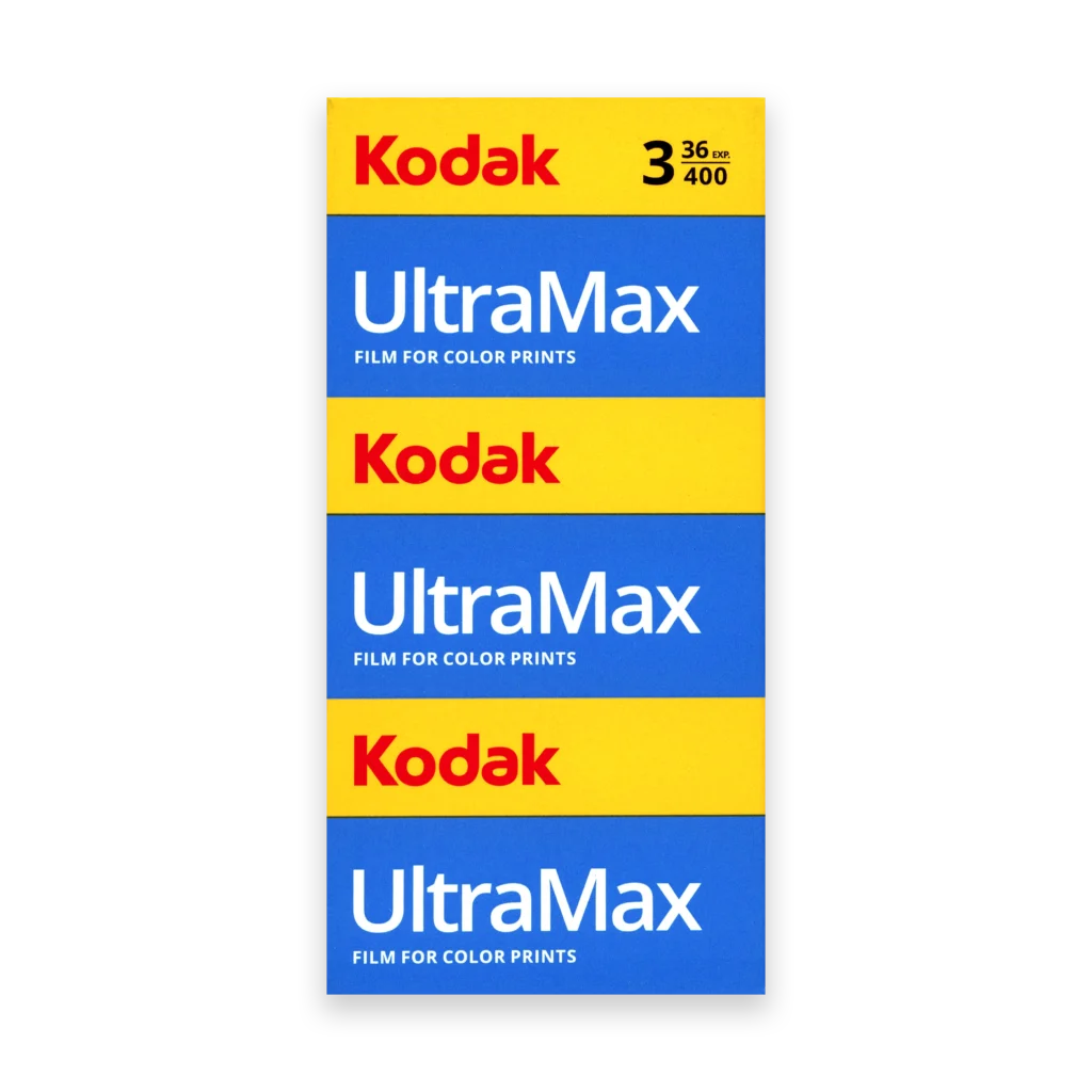 Kodak UltraMax 400 Color Negative Film (35mm Roll Film, 36 Exposures, 3-Pack)