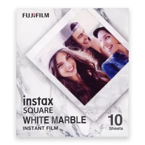 FUJIFILM instax SQUARE White Marble frame — 10 Exposures