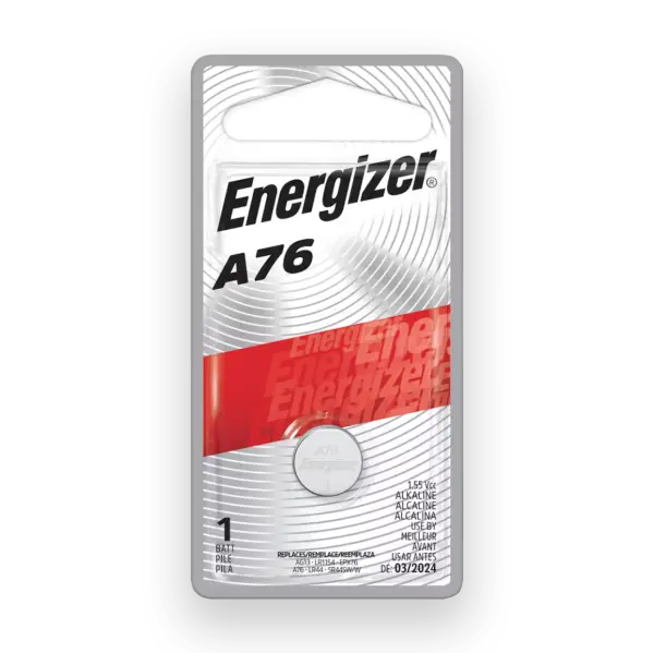 Energizer A76 Battery – 1.5V LR44 Alkaline (1 Pack)