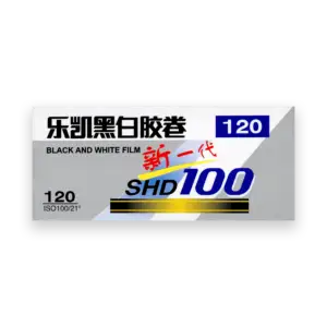 lucky film SHD 100 iso B&W 120 medium format film