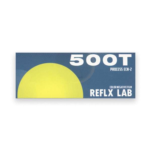 Reflx Lab 500T Color Negative Film (ECN-2) 120 medium format - A high-speed, tungsten-balanced film respooled from fresh 65mm 5219 motion picture film, perfect for low-light situations with Rem-Jet intact.