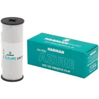 Harman Azure film spool and teal box
