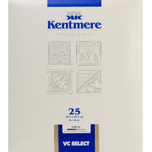Kentmere VC Select Fine-Lustre Darkroom Paper — 8x10 in, 25 Sheets