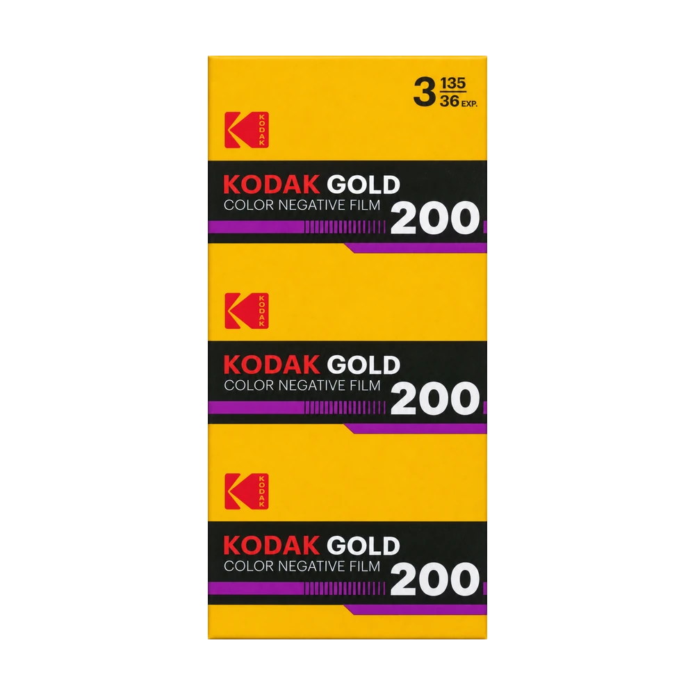 Kodak Gold 200 35mm Color Negative Film — 3 Rolls, 36 Exposures Each