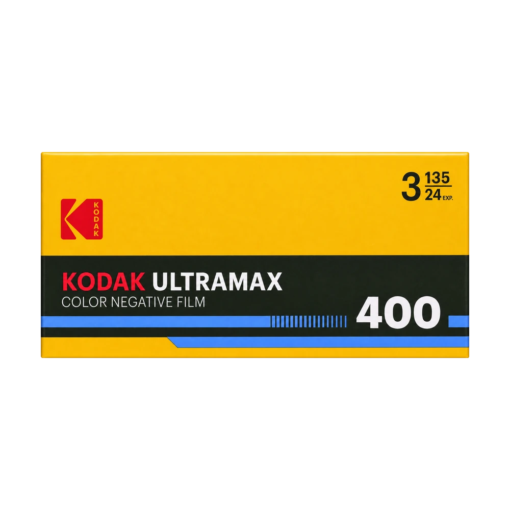 Kodak UltraMax 400 35mm Color Negative Film — 3 Rolls, 24 Exposures Each