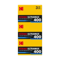 Kodak Eastman UltraMax 400 Color Negative Film (35mm Roll Film, 36 Exposures, 3-Pack)
