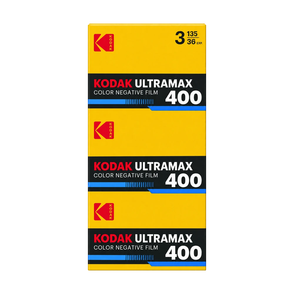 Kodak Eastman UltraMax 400 Color Negative Film (35mm Roll Film, 36 Exposures, 3-Pack)