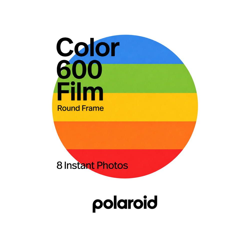 Polaroid Color 600 Round Frame Instant Film — 8 Photos