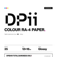 Fujifilm Crystal Archive DPII Glossy Colour Darkroom Paper — 12x16 in, 25 Sheets
