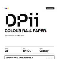 Fujifilm Crystal Archive DPII Glossy Colour Darkroom Paper — 8x10 in, 25 Sheets