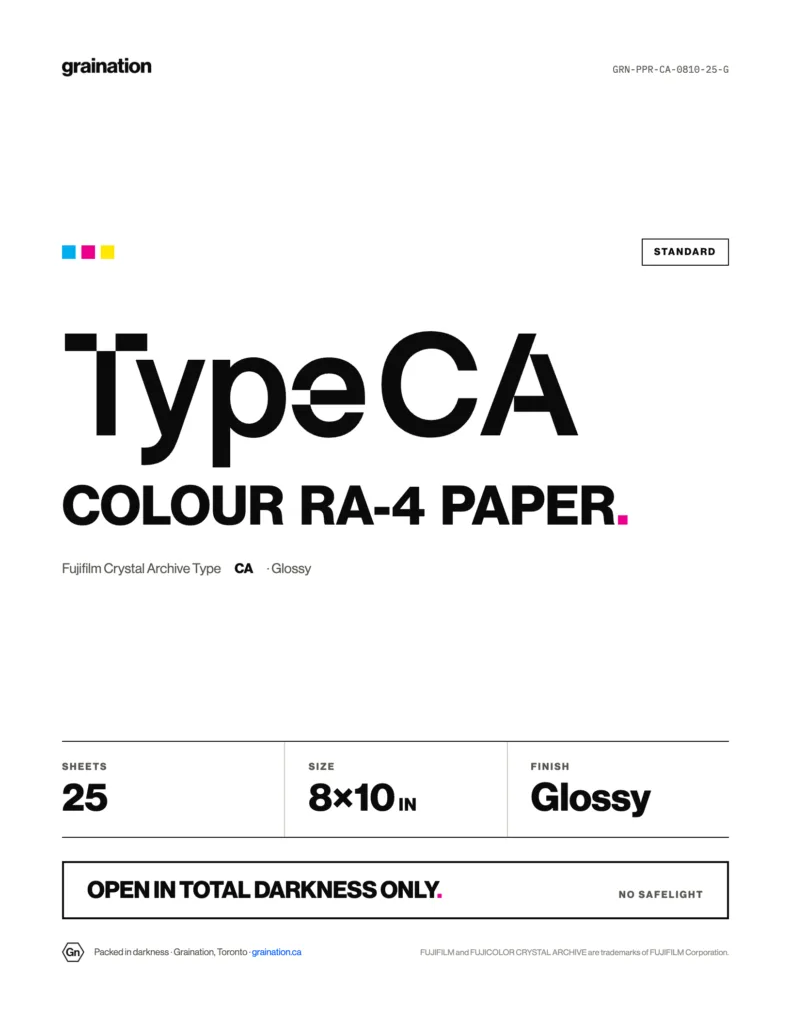 Fujifilm Crystal Archive Type CA Glossy Colour Darkroom Paper — 8x10 in, 25 Sheets