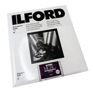 ILFORD MULTIGRADE RC Deluxe Pearl Darkroom Paper — 8x10 in, 25 Sheets