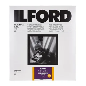 ILFORD MULTIGRADE RC Deluxe Satin Darkroom Paper — 8x10 in, 25 Sheets