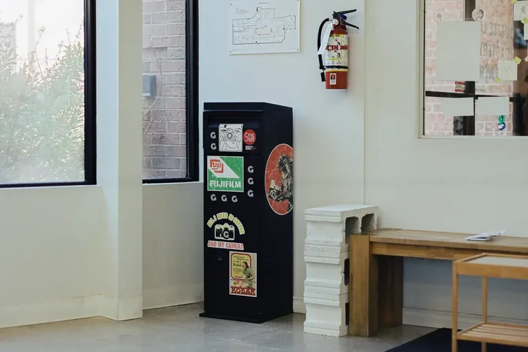 Graination film drop-off box inside Hatch Specialty Coffee in Markham