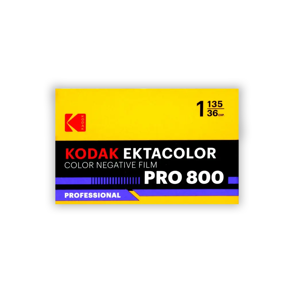 Kodak Ektacolor Pro 800 35mm colour negative film box